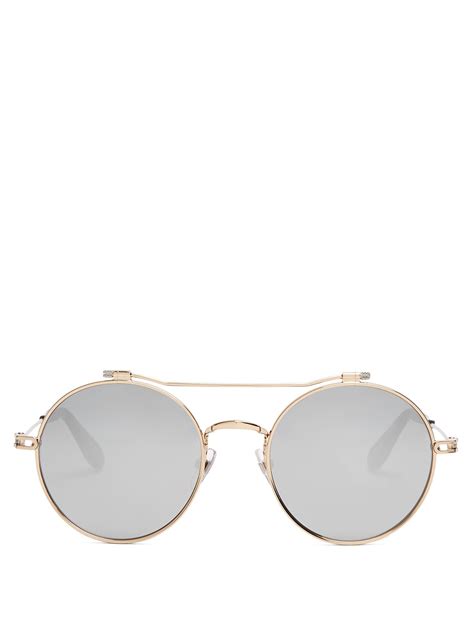givenchy round metal sunglasses